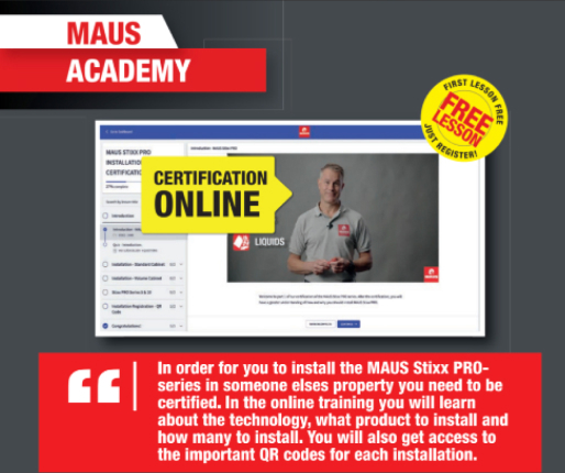 Get certified through MAUS Academy